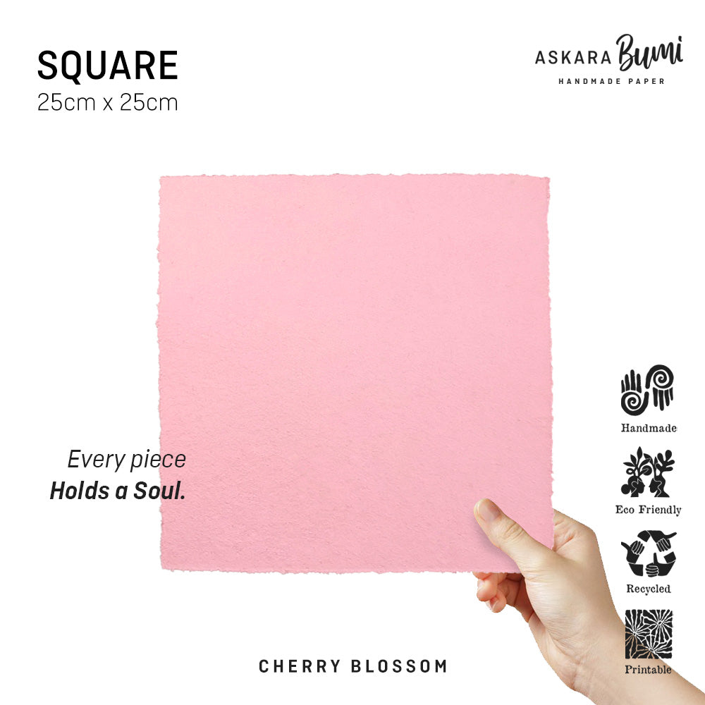 Kertas Handmade Daur Ulang Cherry Blossom