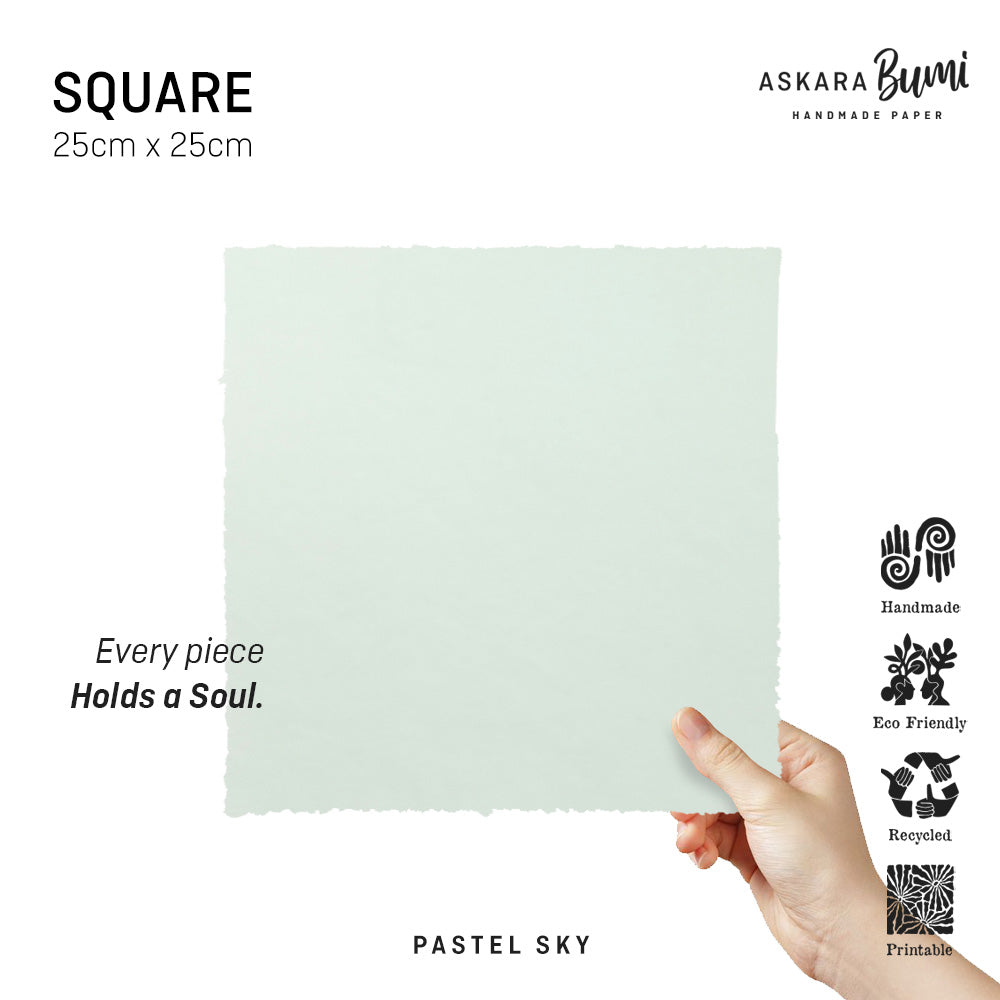 Kertas Handmade Daur Ulang Pastel Sky