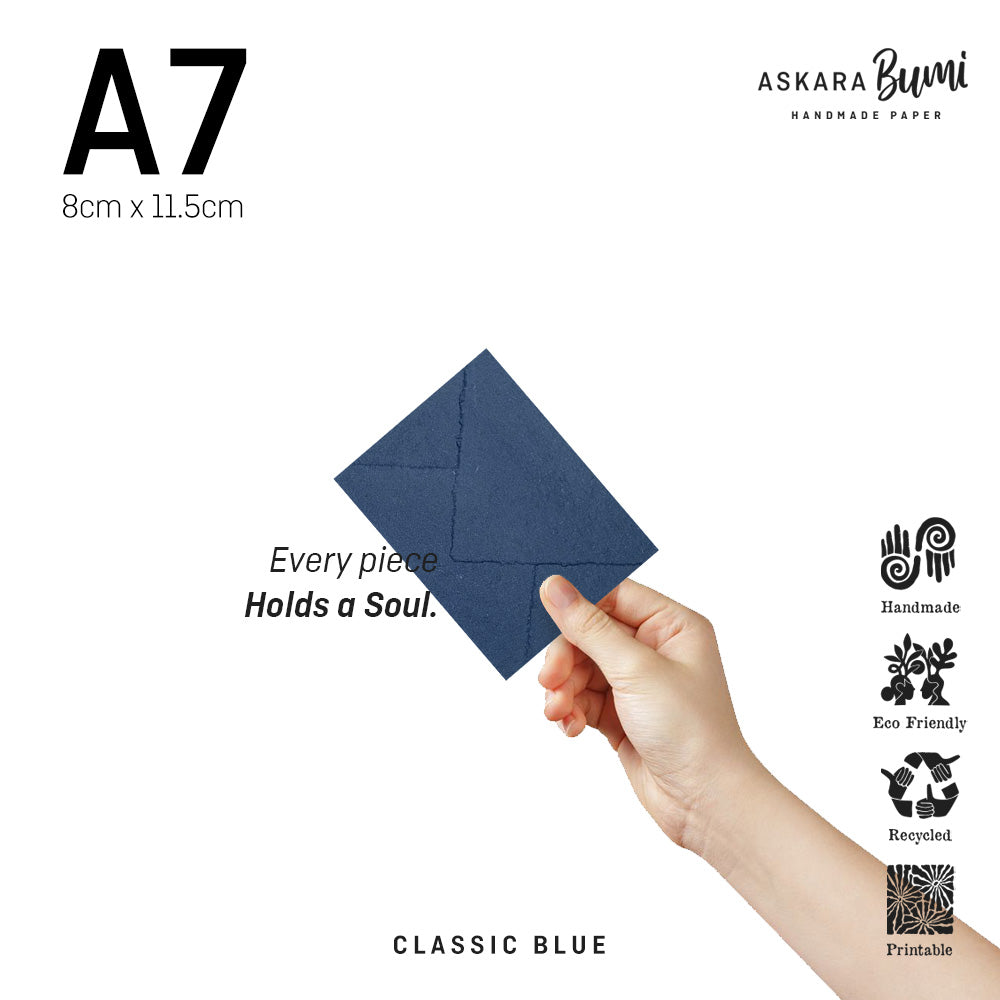 Amplop Handmade Daur Ulang Classic Blue