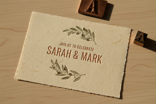 Perbedaan Letterpress, Hot Foil Stamping, dan Digital Print di atas Handmade Paper