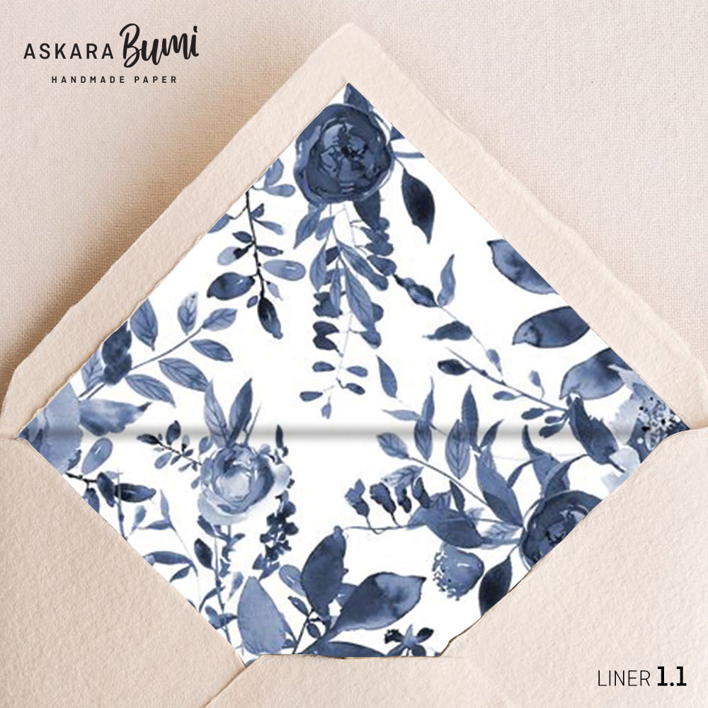 Set Kartu & Amplop Handmade dengan Envelope Liner