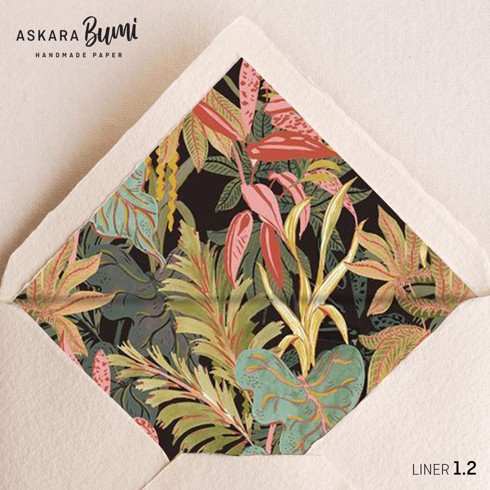 Set Kartu & Amplop Handmade dengan Envelope Liner