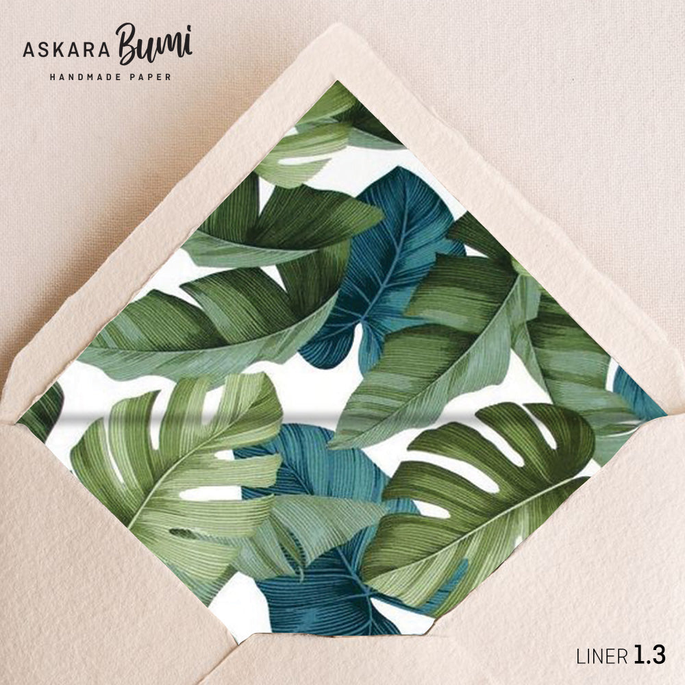 Set Kartu & Amplop Handmade dengan Envelope Liner