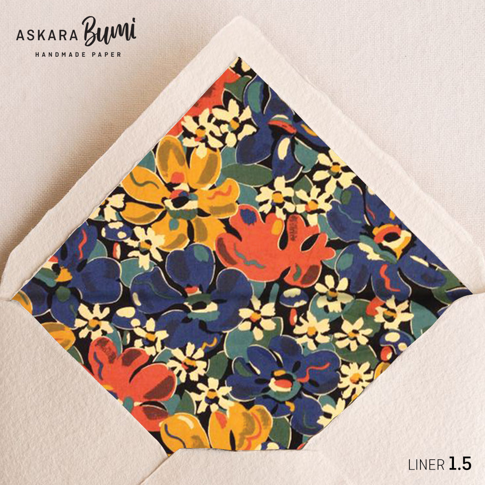 Set Kartu & Amplop Handmade dengan Envelope Liner