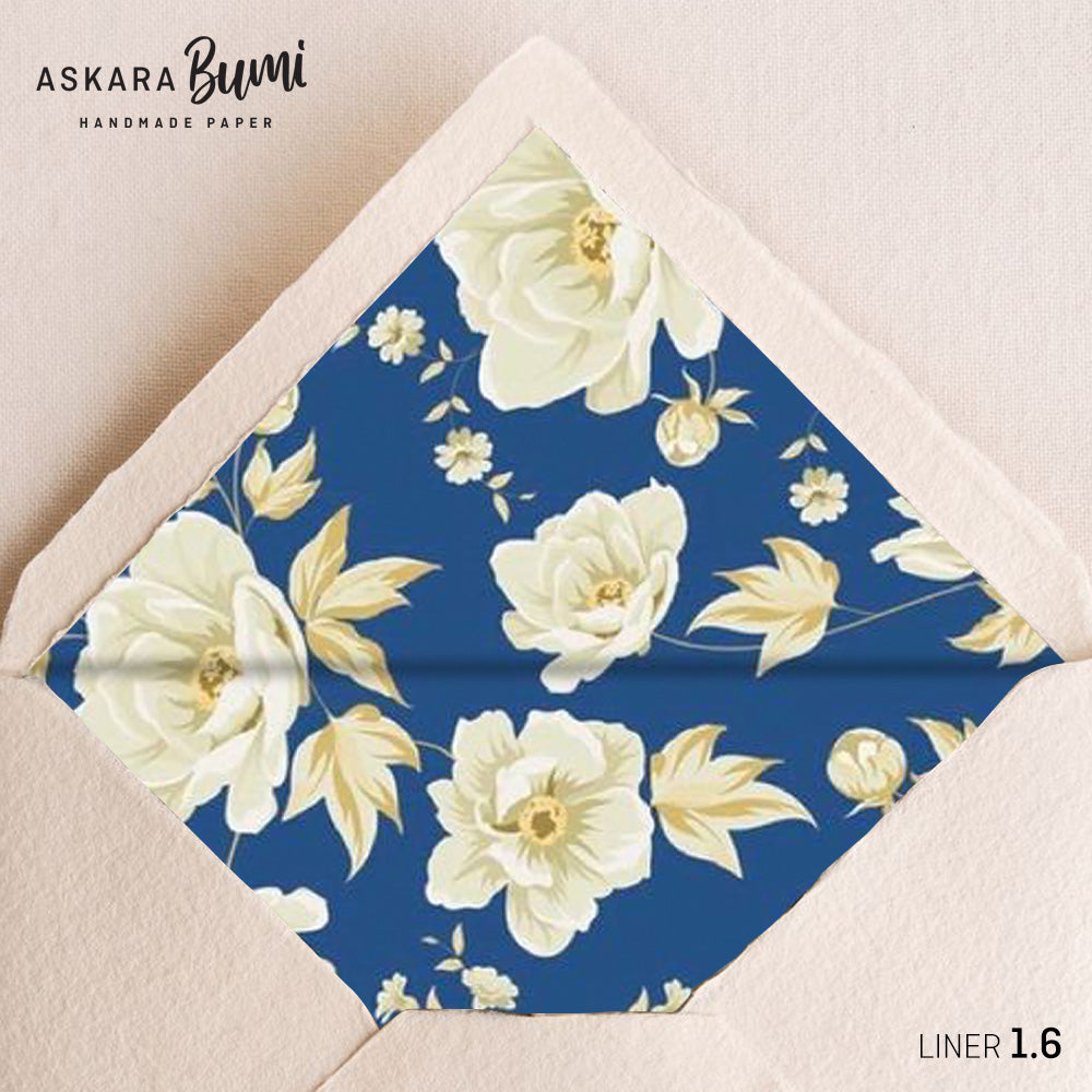Set Kartu & Amplop Handmade dengan Envelope Liner