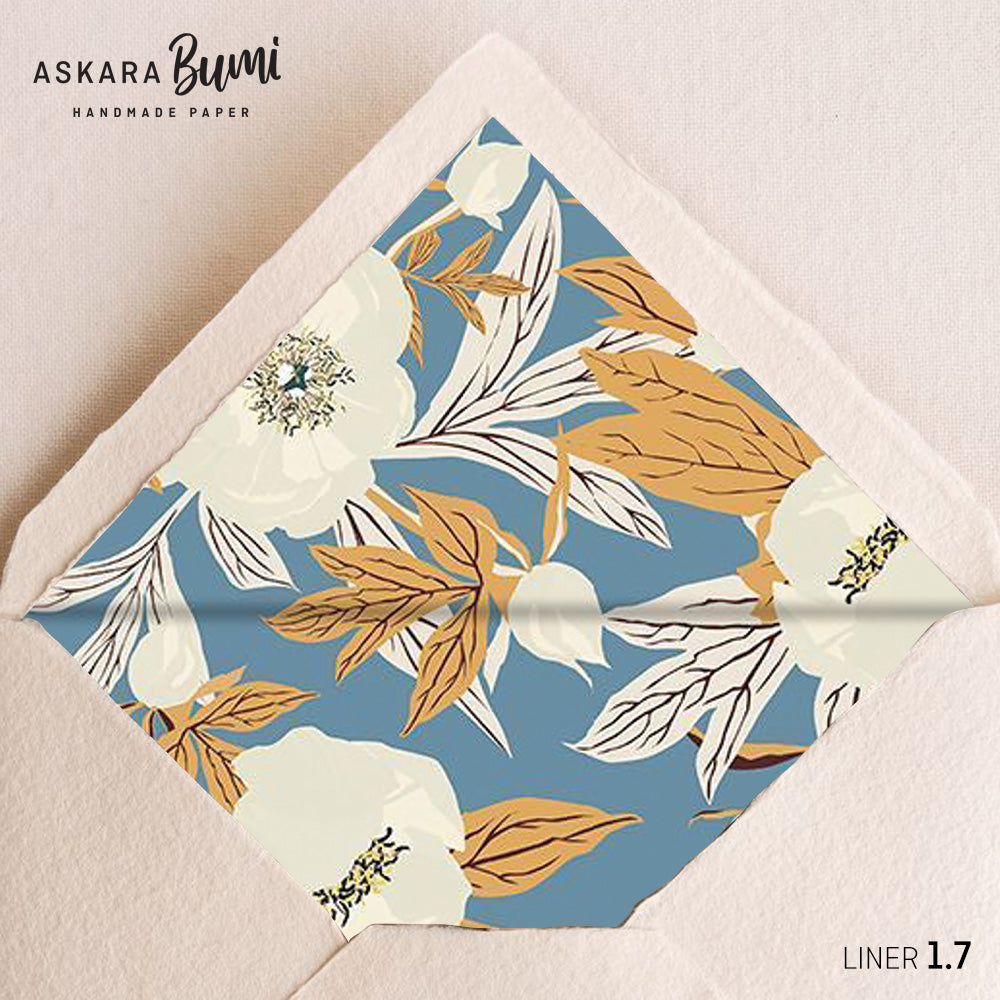 Set Kartu & Amplop Handmade dengan Envelope Liner