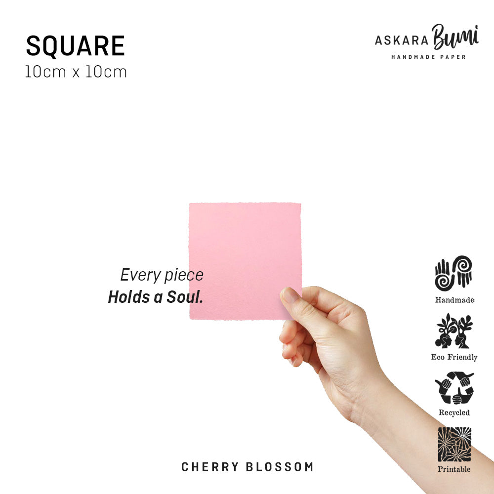 Kertas Handmade Daur Ulang Cherry Blossom