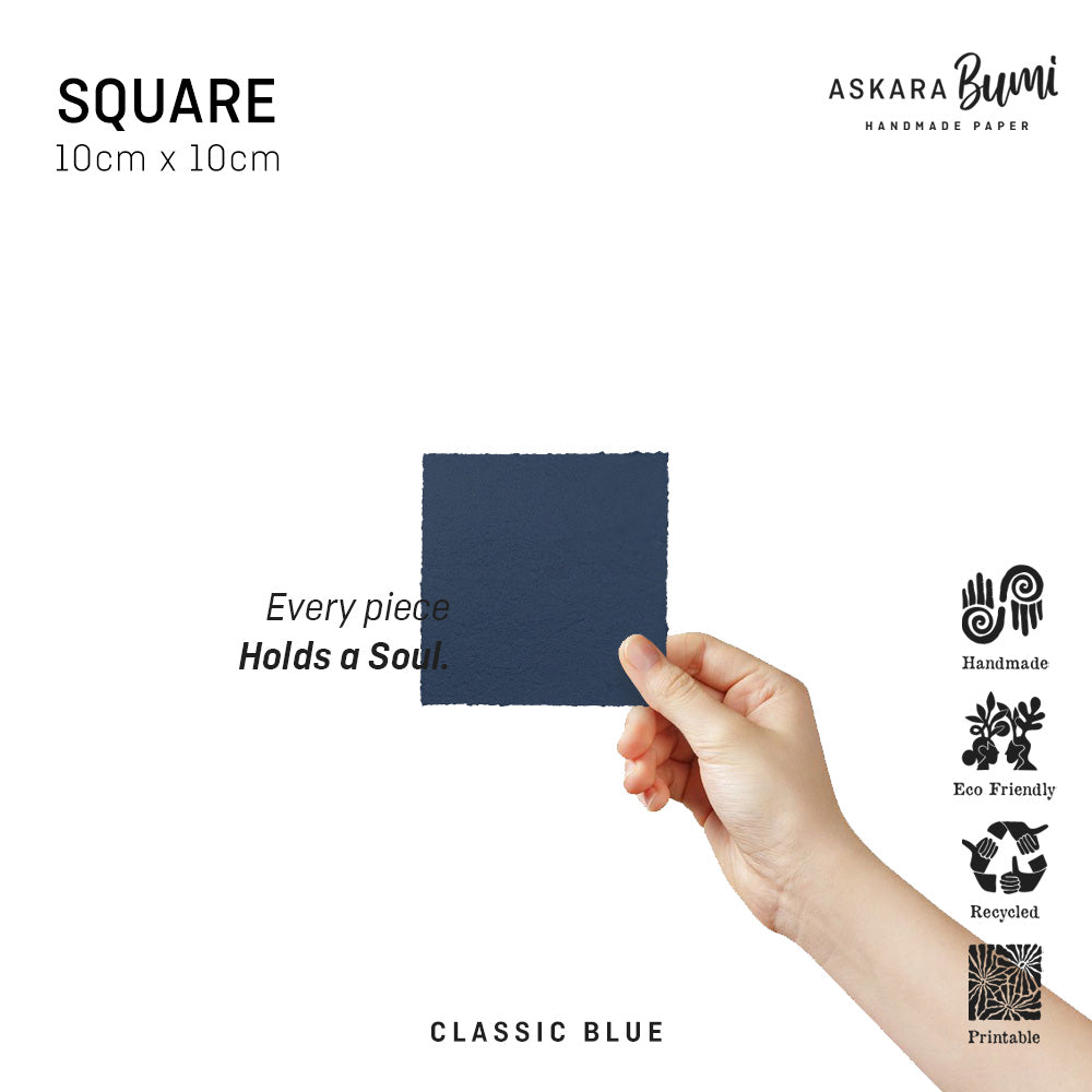 Kertas Handmade Daur Ulang Classic Blue