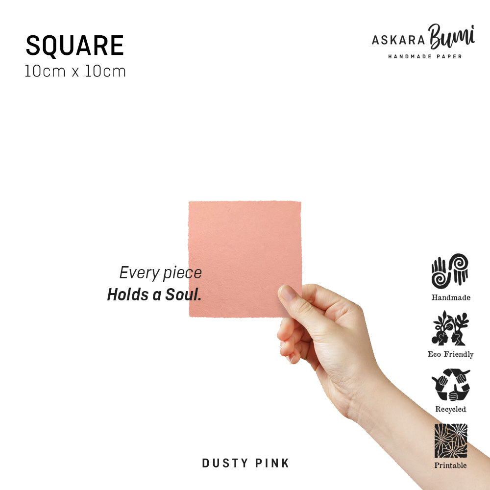 Kertas Handmade Daur Ulang Dusty Pink