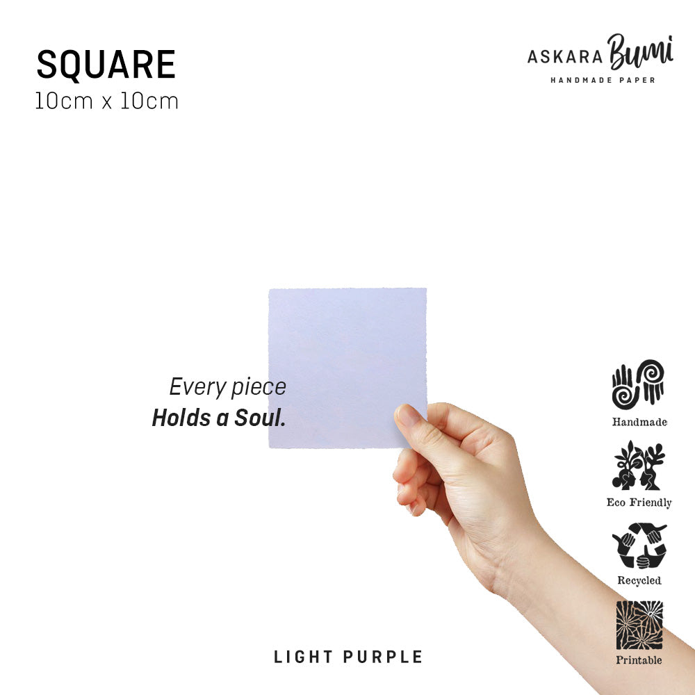 Kertas Handmade Daur Ulang Light Purple