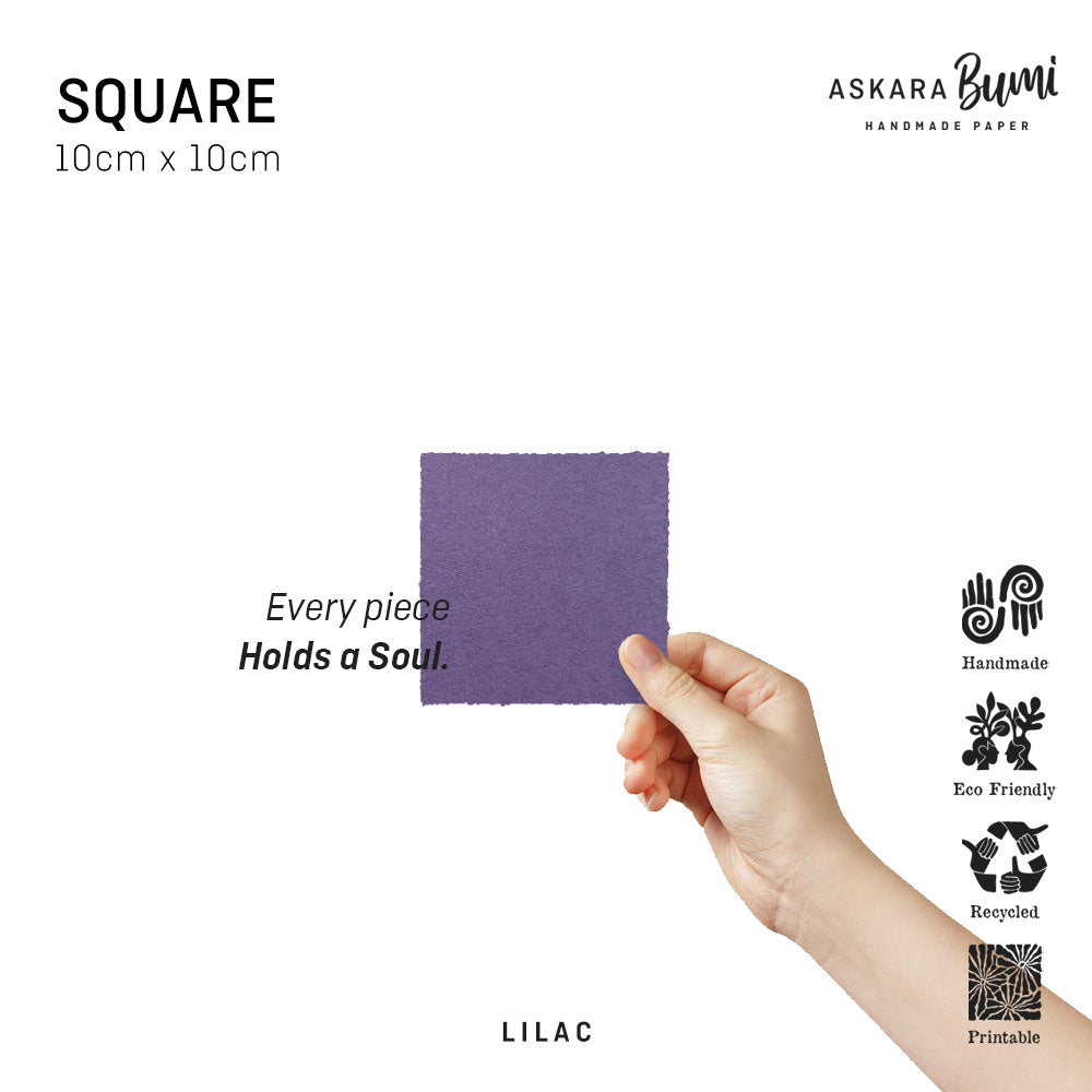 Kertas Handmade Daur Ulang Lilac