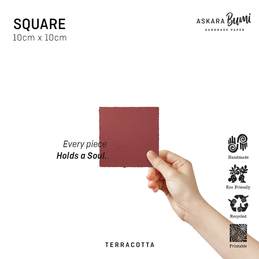 Kertas Handmade Daur Ulang Terracotta