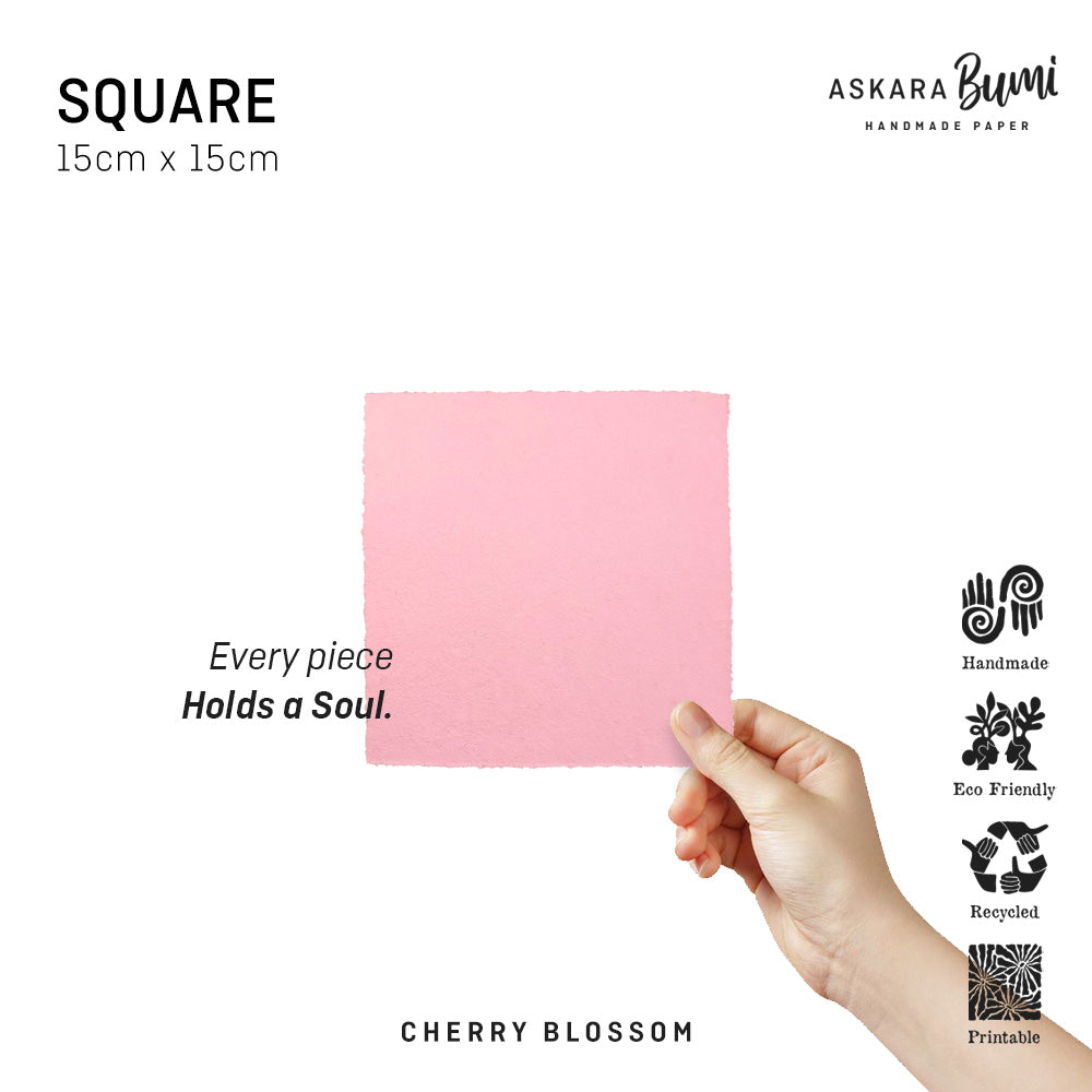 Kertas Handmade Daur Ulang Cherry Blossom