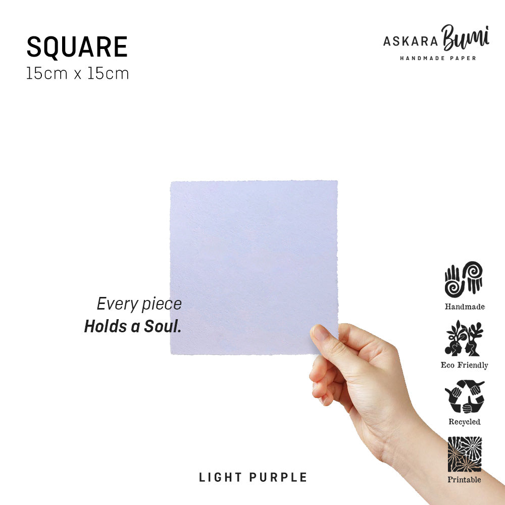 Kertas Handmade Daur Ulang Light Purple