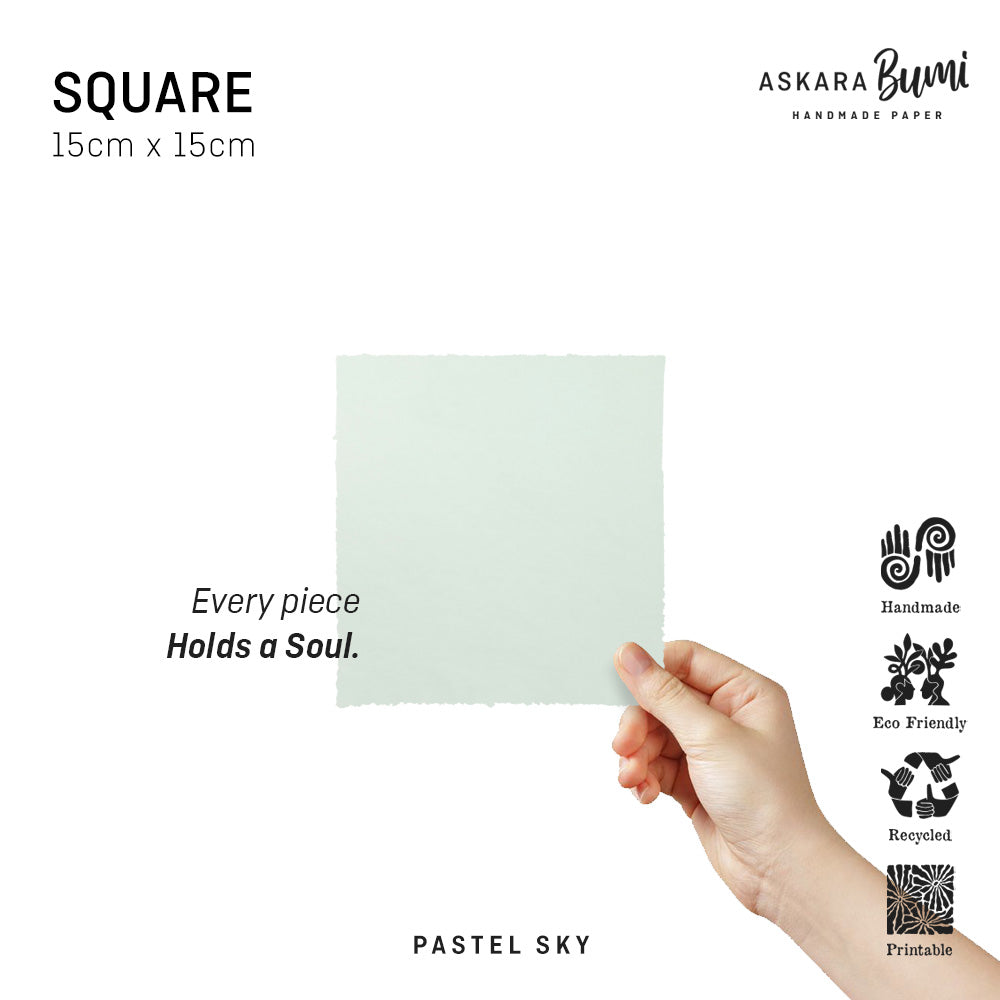 Kertas Handmade Daur Ulang Pastel Sky