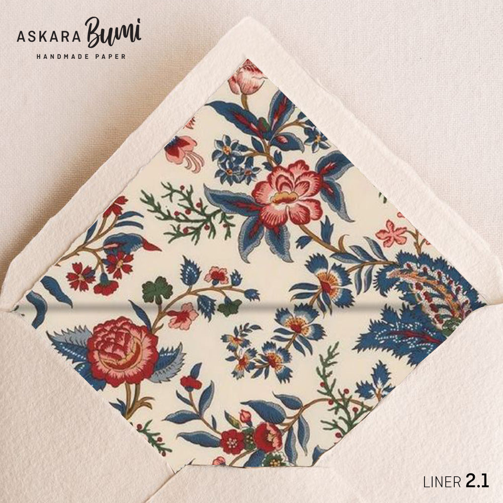 Set Kartu & Amplop Handmade dengan Envelope Liner