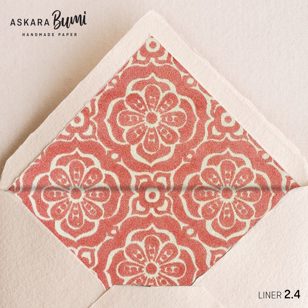 Set Kartu & Amplop Handmade dengan Envelope Liner