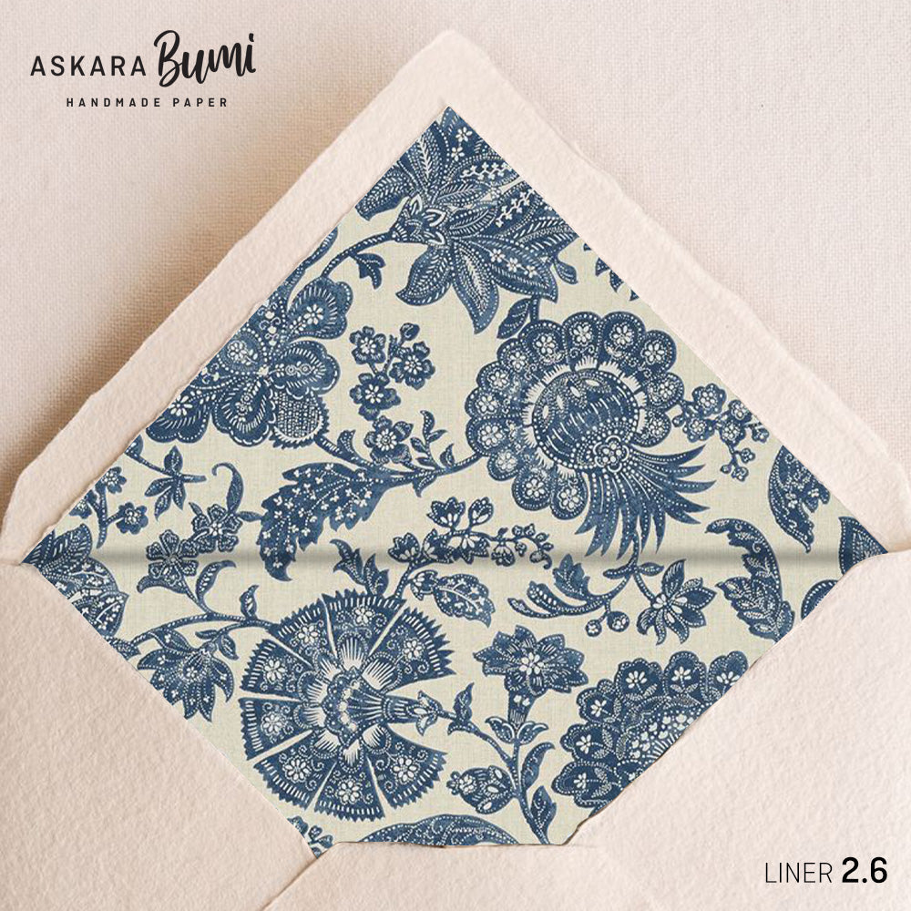 Set Kartu & Amplop Handmade dengan Envelope Liner