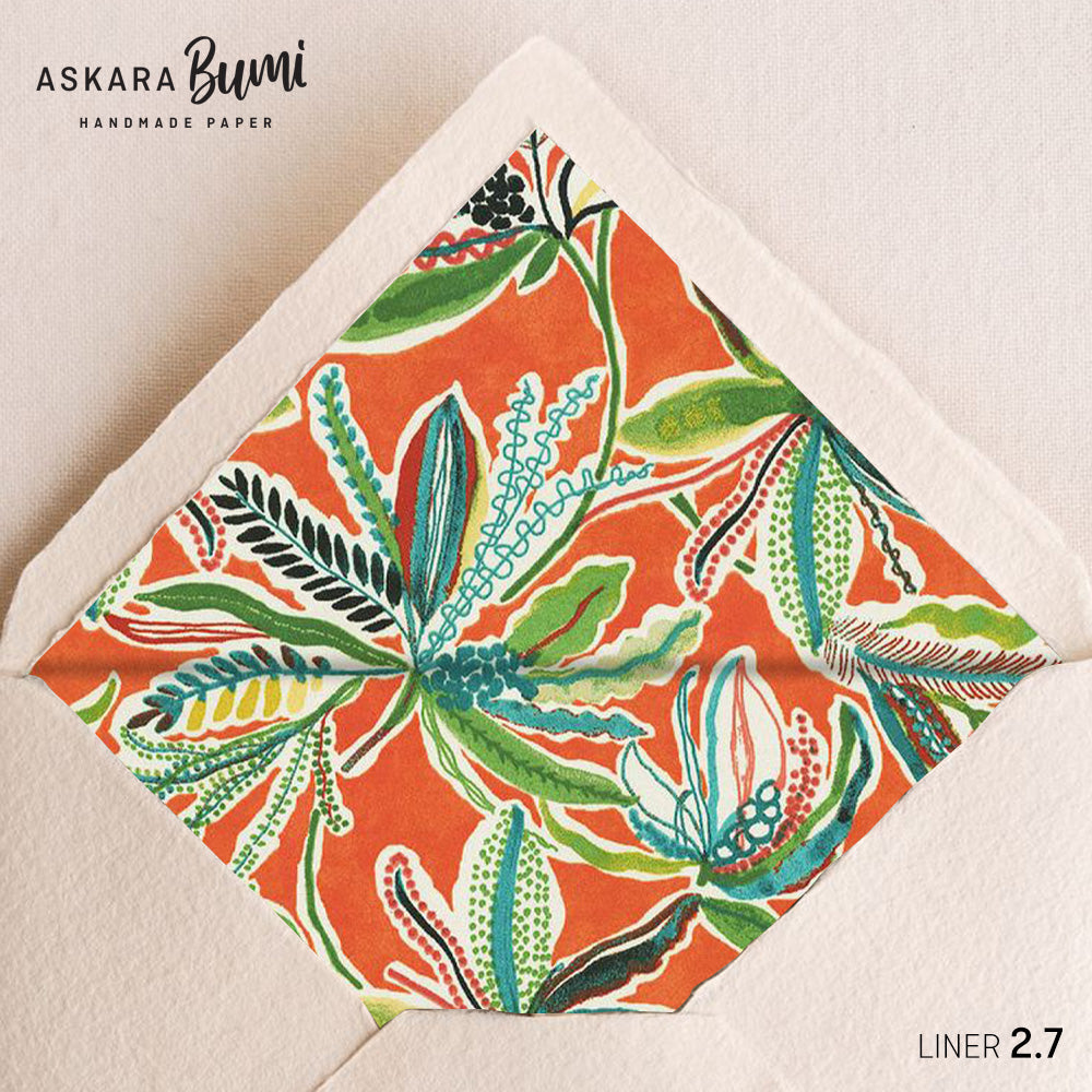 Set Kartu & Amplop Handmade dengan Envelope Liner