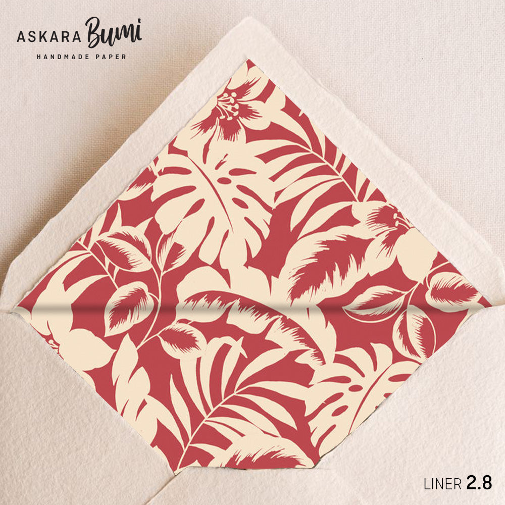 Set Kartu & Amplop Handmade dengan Envelope Liner