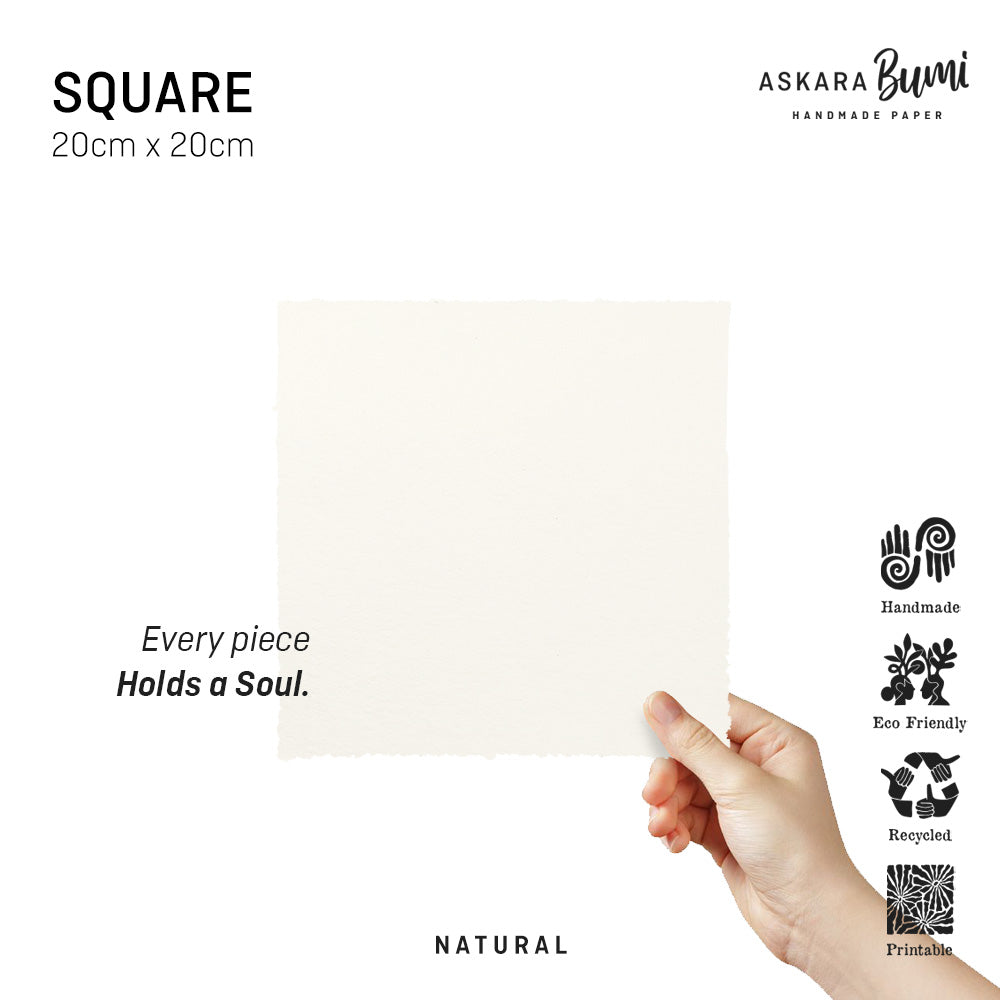Kertas Handmade Daur Ulang Natural