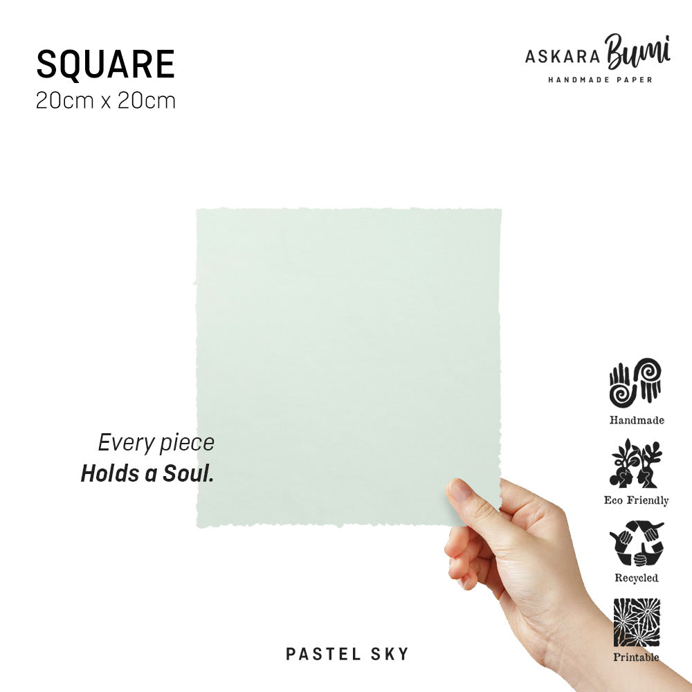Kertas Handmade Daur Ulang Pastel Sky