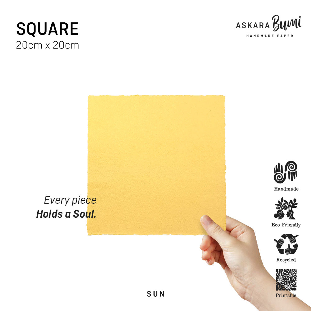 Kertas Handmade Daur Ulang Sun