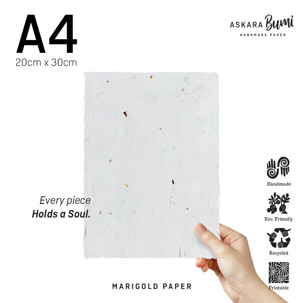 Kertas / Amplop Handmade Daur Ulang Marigold