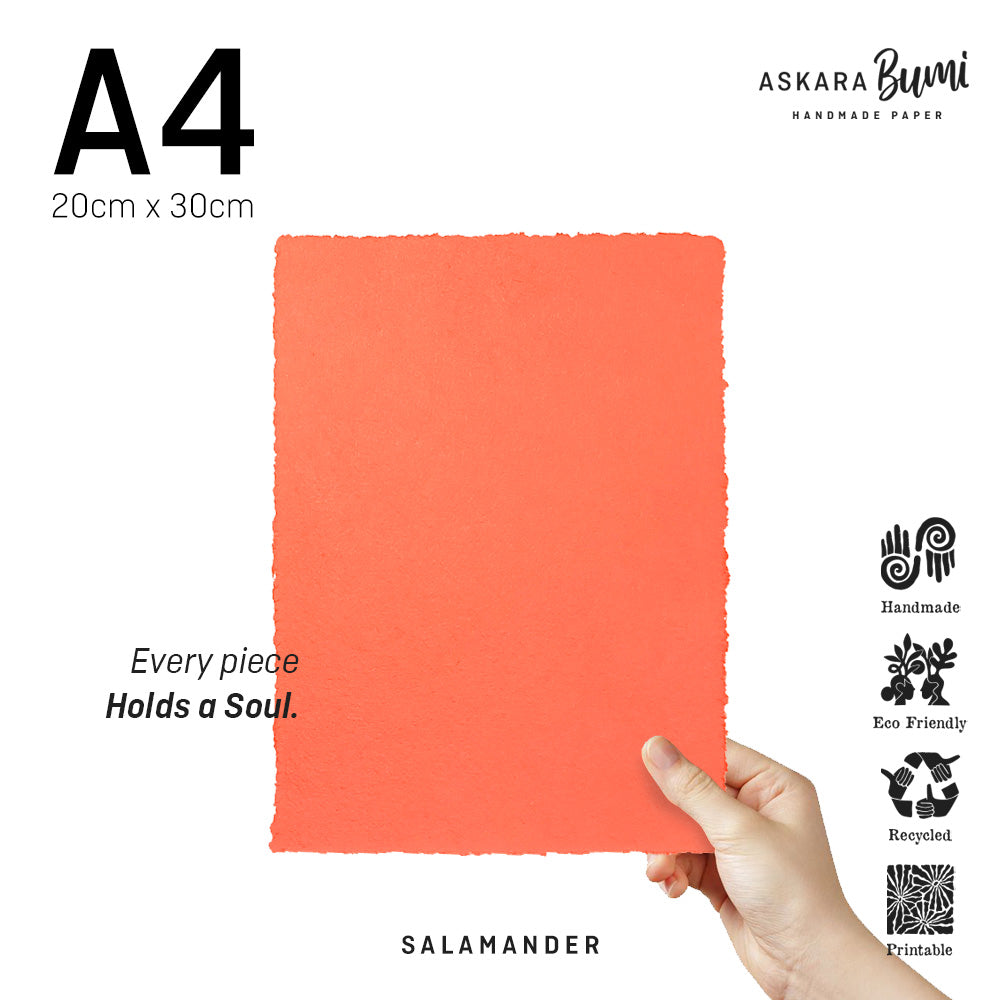 Kertas Handmade Daur Ulang Salamander