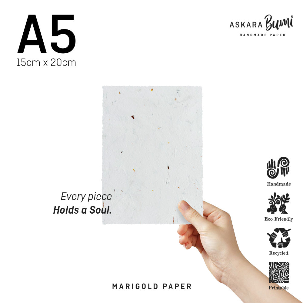 Kertas / Amplop Handmade Daur Ulang Marigold