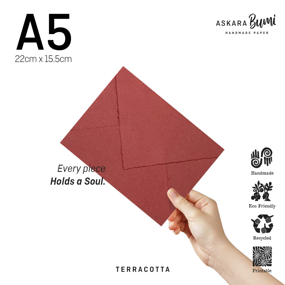 Amplop Handmade Daur Ulang Terracotta