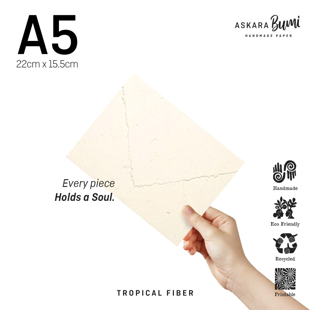 Kertas / Amplop Handmade Daur Ulang Nature Fiber