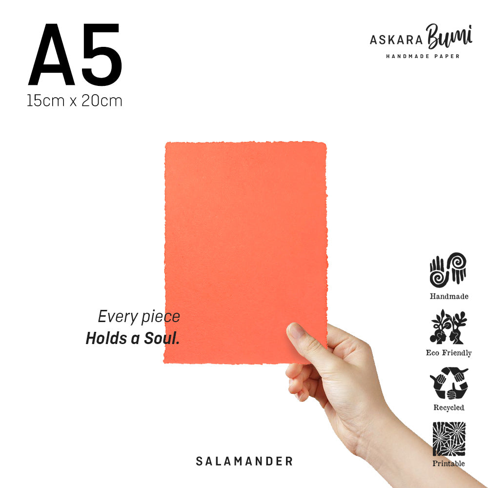 Kertas Handmade Daur Ulang Salamander