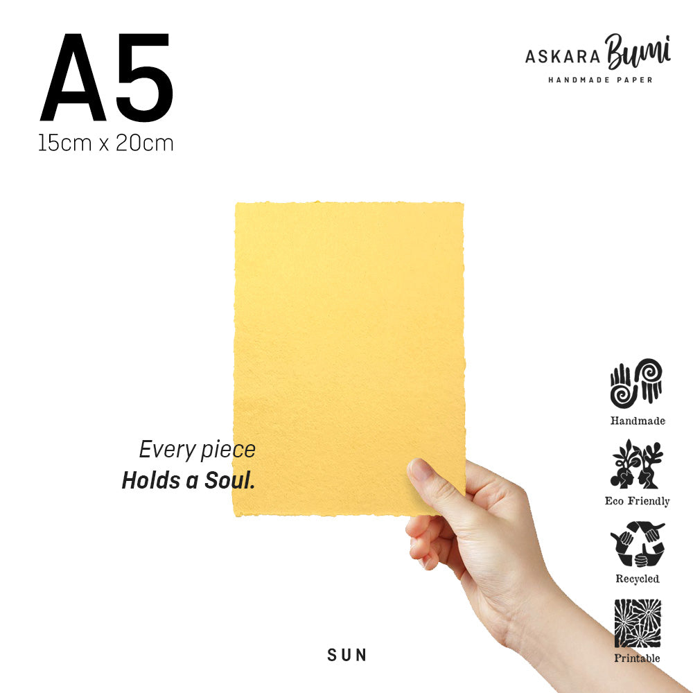 Kertas Handmade Daur Ulang Sun