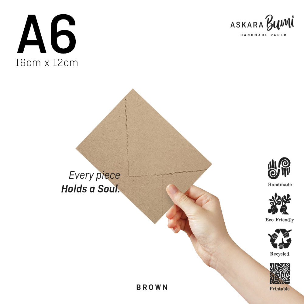 Amplop Handmade Daur Ulang Brown