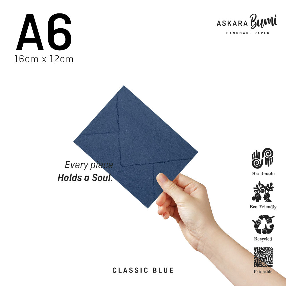 Amplop Handmade Daur Ulang Classic Blue