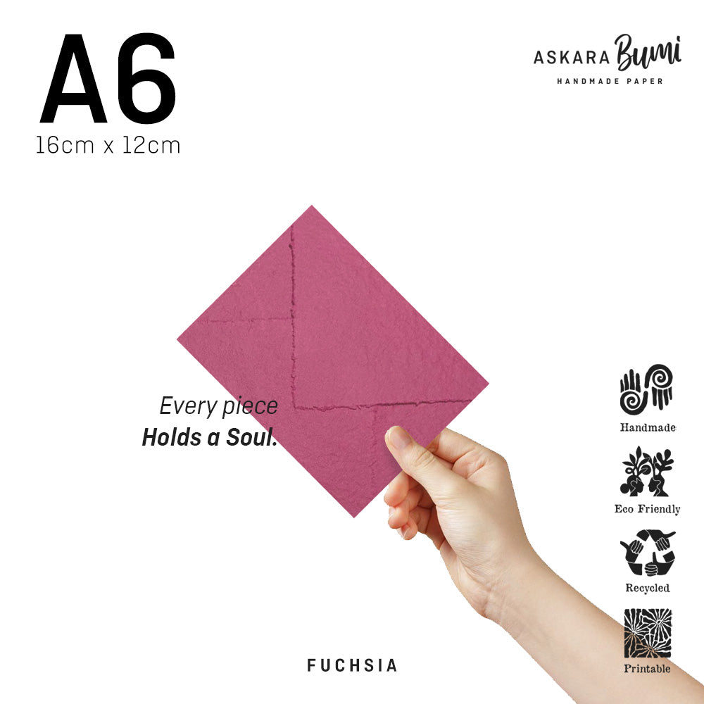 Amplop Handmade Daur Ulang Fuchsia