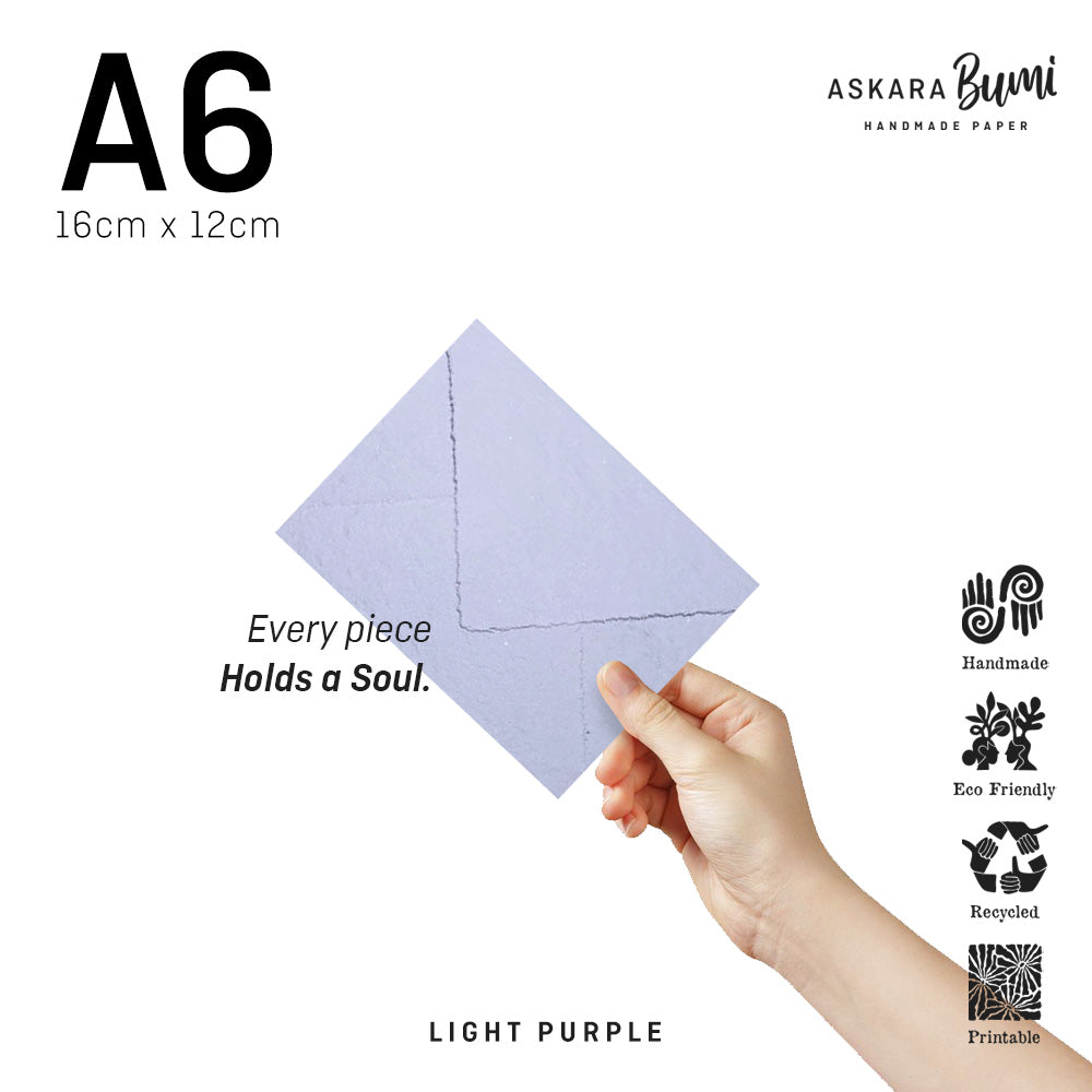 Amplop Handmade Daur Ulang Light Purple