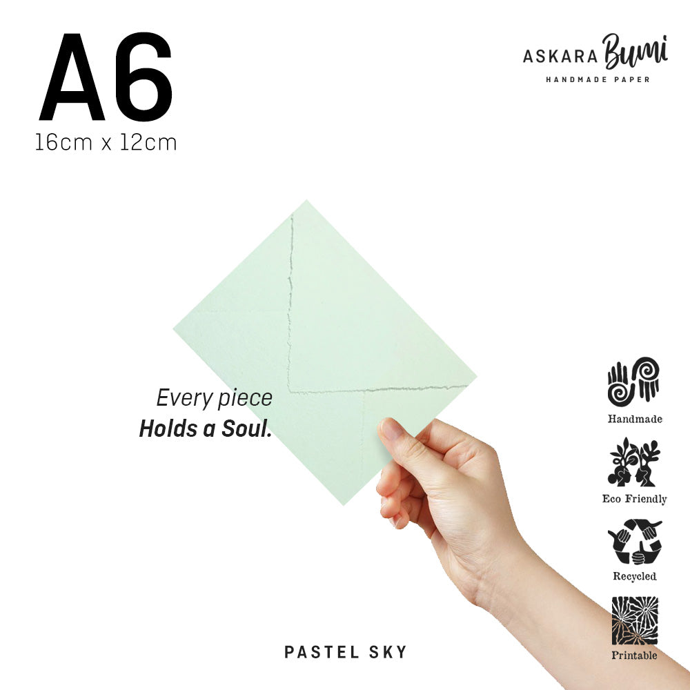 Amplop Handmade Daur Ulang Pastel Sky
