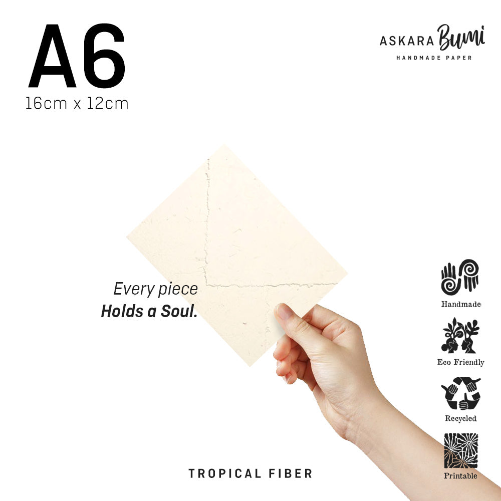 Kertas / Amplop Handmade Daur Ulang Nature Fiber