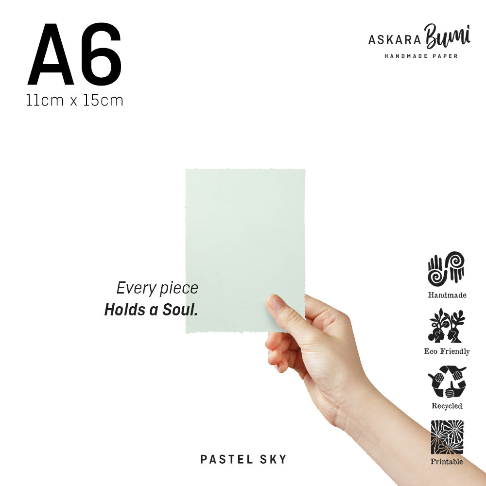 Kertas Handmade Daur Ulang Pastel Sky