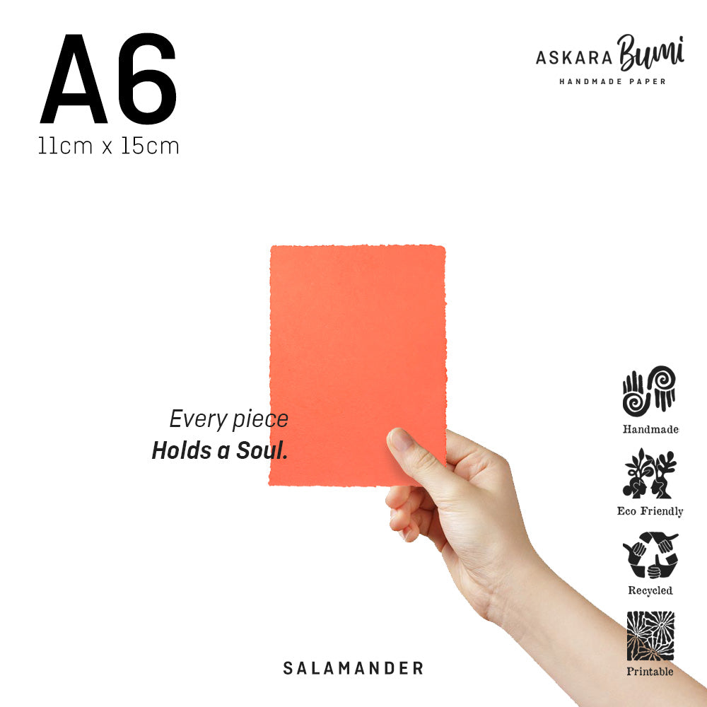 Kertas Handmade Daur Ulang Salamander