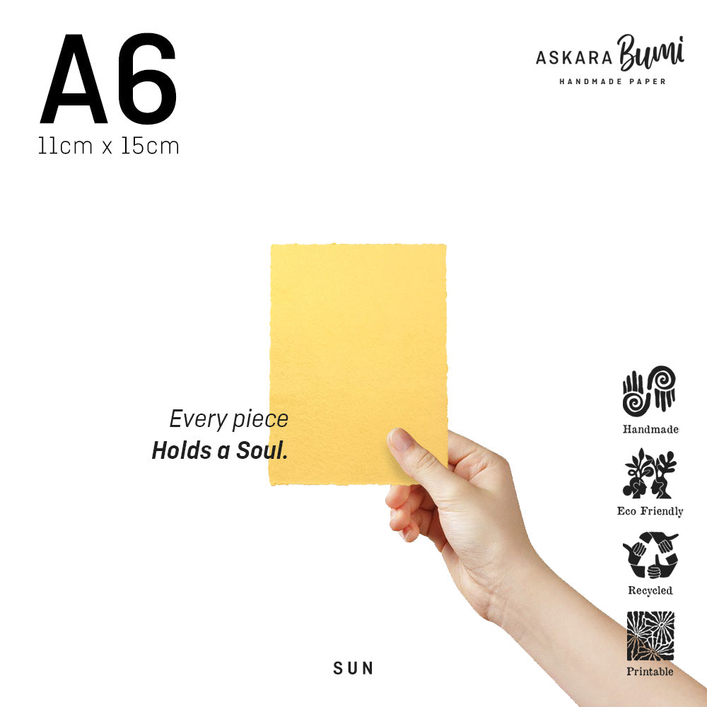 Kertas Handmade Daur Ulang Sun