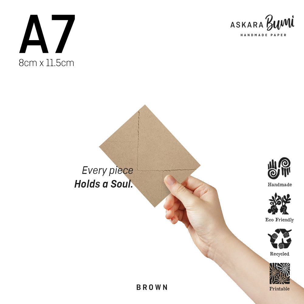 Amplop Handmade Daur Ulang Brown