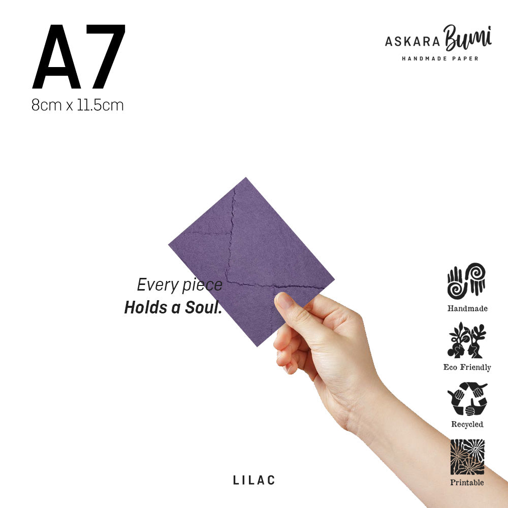 Amplop Handmade Daur Ulang Lilac