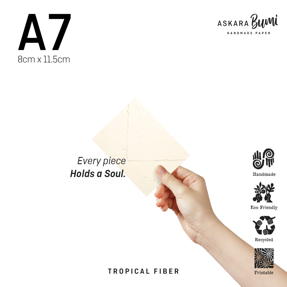 Kertas / Amplop Handmade Daur Ulang Nature Fiber