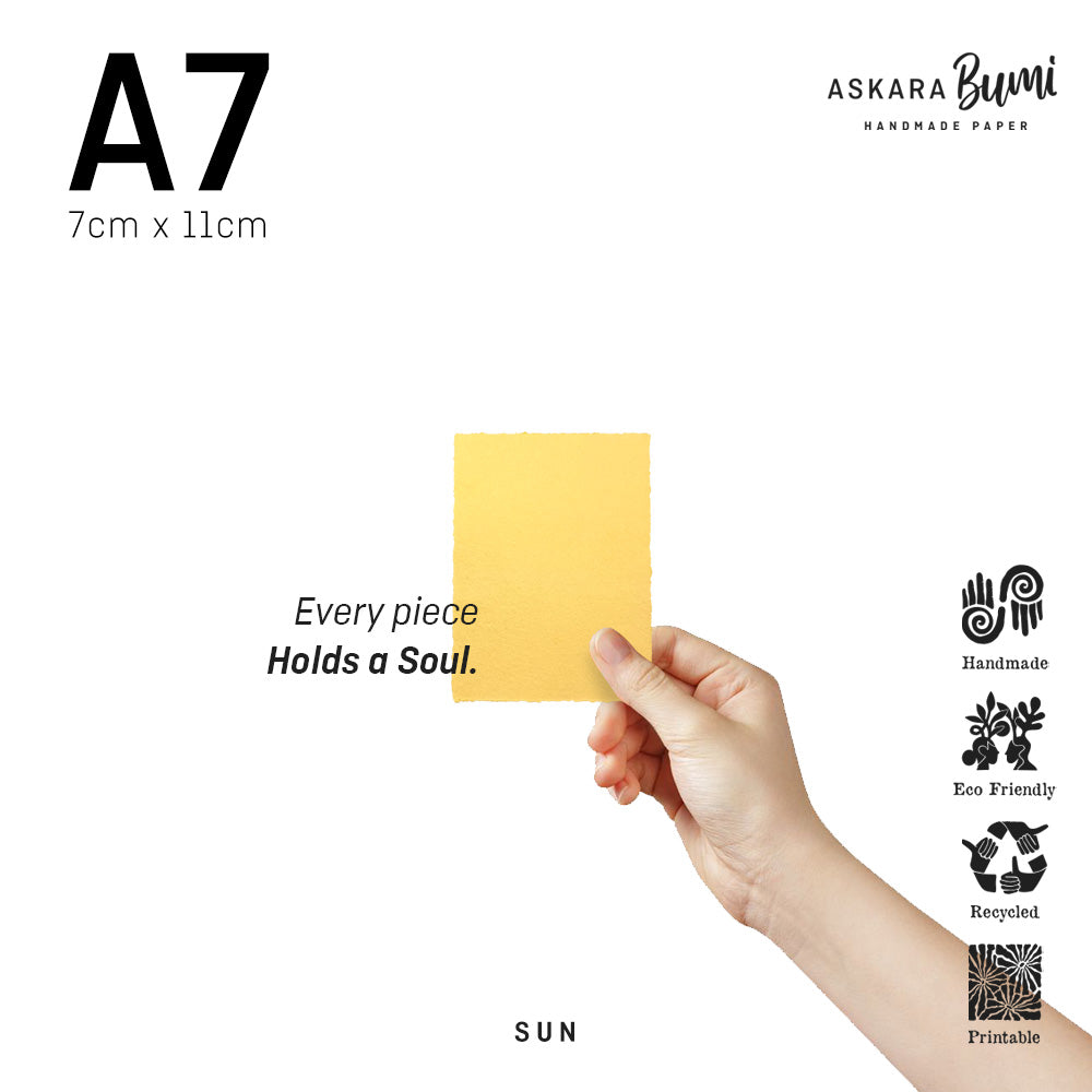 Kertas Handmade Daur Ulang Sun