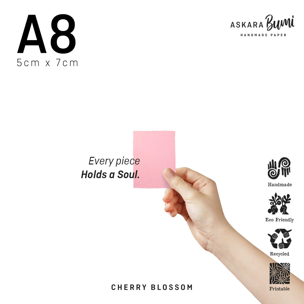 Kertas Handmade Daur Ulang Cherry Blossom