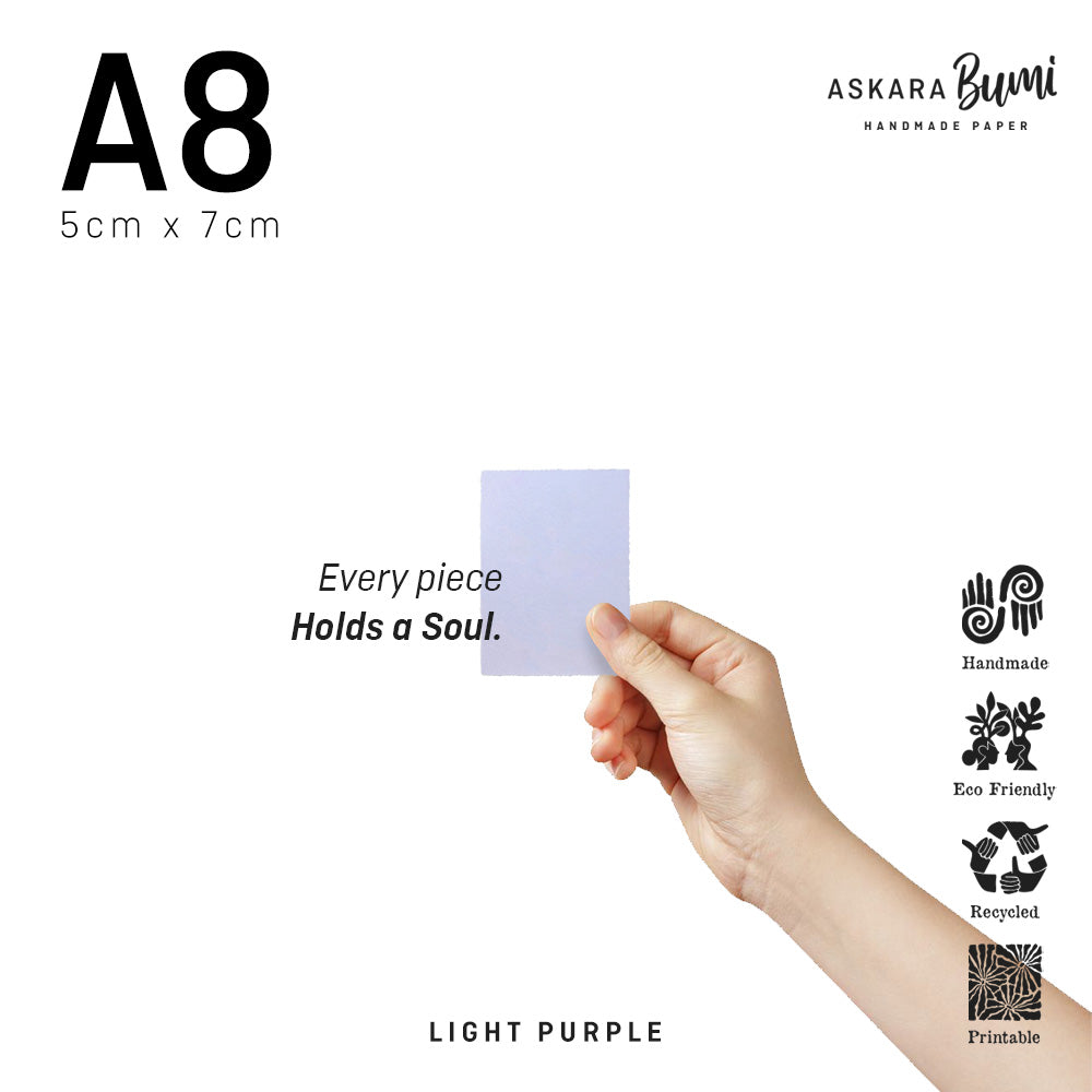 Kertas Handmade Daur Ulang Light Purple