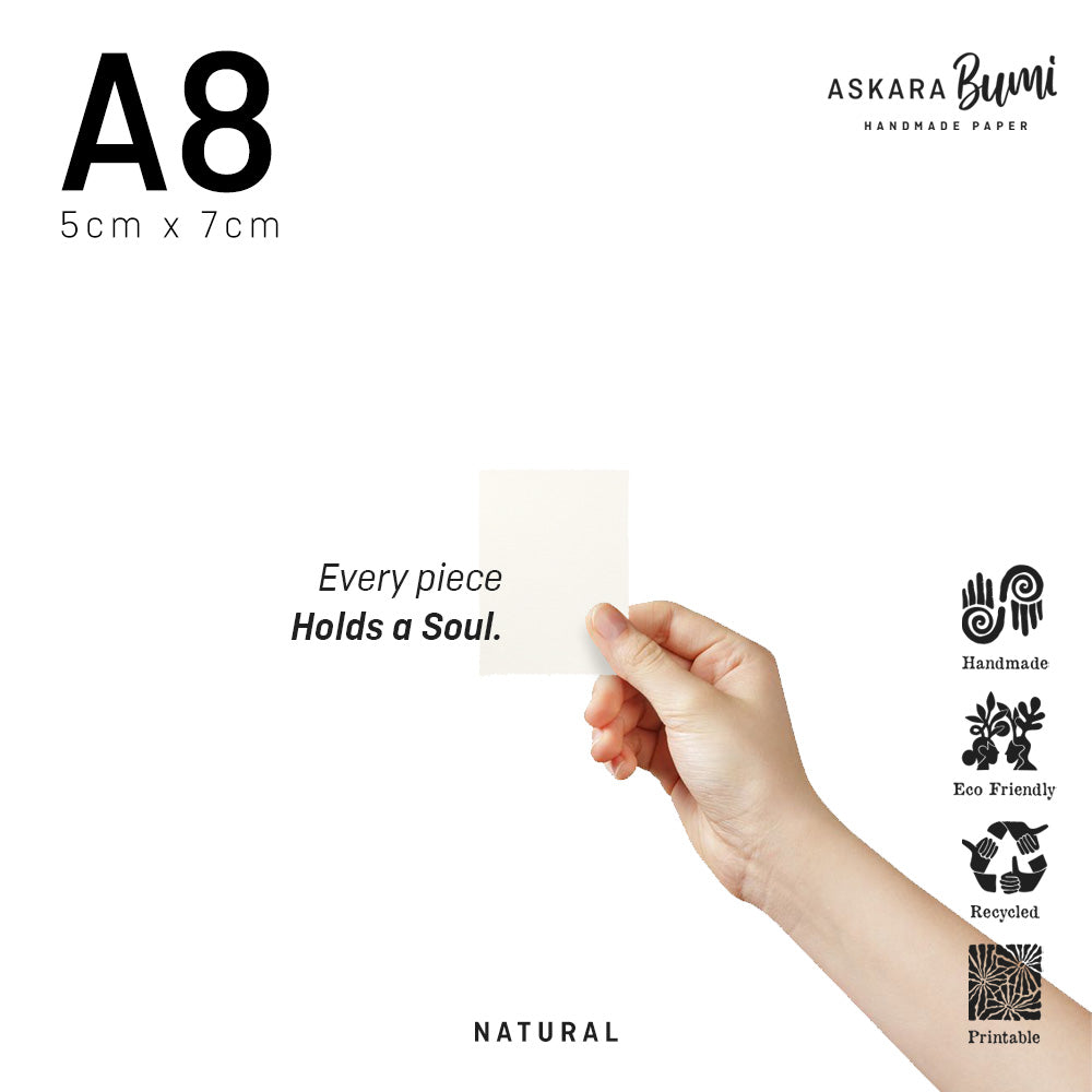 Kertas Handmade Daur Ulang Natural